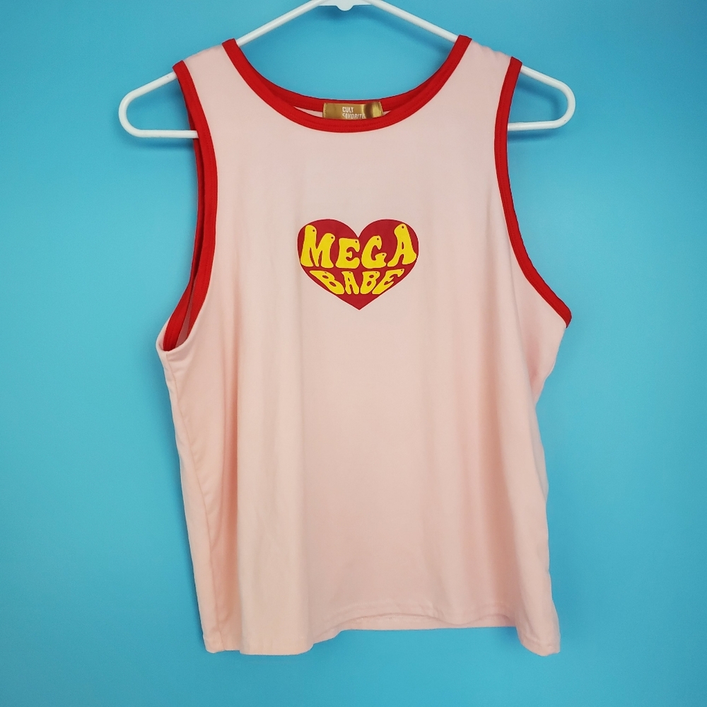 Cult Favorite Tank Top Size 2X Pink "Maga Babe"